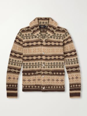 Linen, Silk and Wool-Blend Jacquard Cardigan Linen, Silk and Wool-Blend Jacquard Cardigan