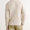 Shawl-Collar Cotton and Linen-Blend Cardigan - BK Shawl-Collar Cotton and Linen-Blend Cardigan - BK
