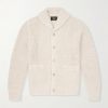 Shawl-Collar Cotton and Linen-Blend Cardigan Shawl-Collar Cotton and Linen-Blend Cardigan