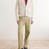 Shawl-Collar Cotton and Linen-Blend Cardigan - OU Shawl-Collar Cotton and Linen-Blend Cardigan - OU