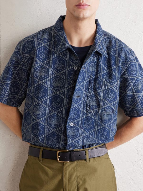 Printed Linen and Cotton-Blend Shirt - CU Printed Linen and Cotton-Blend Shirt - CU
