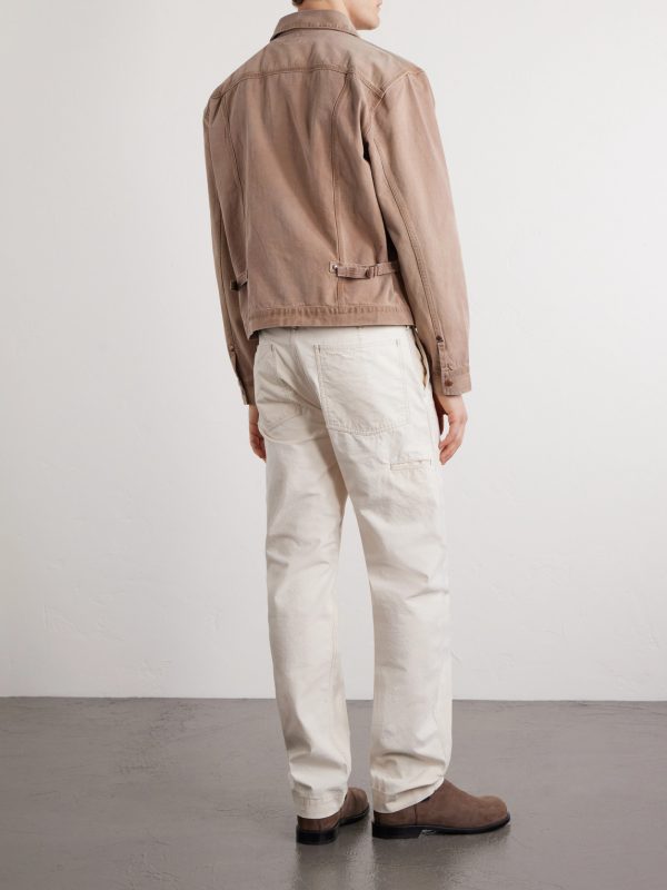 Cotton-Canvas Trucker Jacket - BK Cotton-Canvas Trucker Jacket - BK