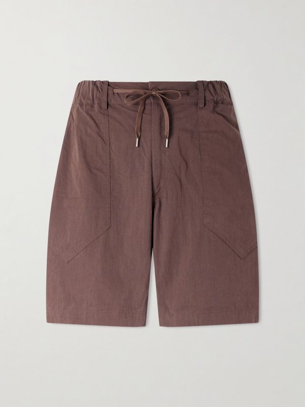 Fatigue Straight-Leg Cotton-Blend Shorts Fatigue Straight-Leg Cotton-Blend Shorts