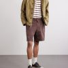 Fatigue Straight-Leg Cotton-Blend Shorts - OU Fatigue Straight-Leg Cotton-Blend Shorts - OU