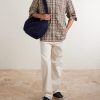Sashiko Denim Messenger Bag - OU Sashiko Denim Messenger Bag - OU