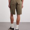 Fatigue Straight-Leg Cotton-Blend Shorts - BK Fatigue Straight-Leg Cotton-Blend Shorts - BK