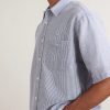 Striped Cotton-Blend Seersucker Shirt - CU