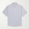 Striped Cotton-Blend Seersucker Shirt