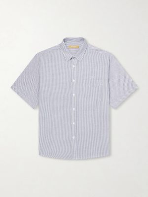 Striped Cotton-Blend Seersucker Shirt Striped Cotton-Blend Seersucker Shirt