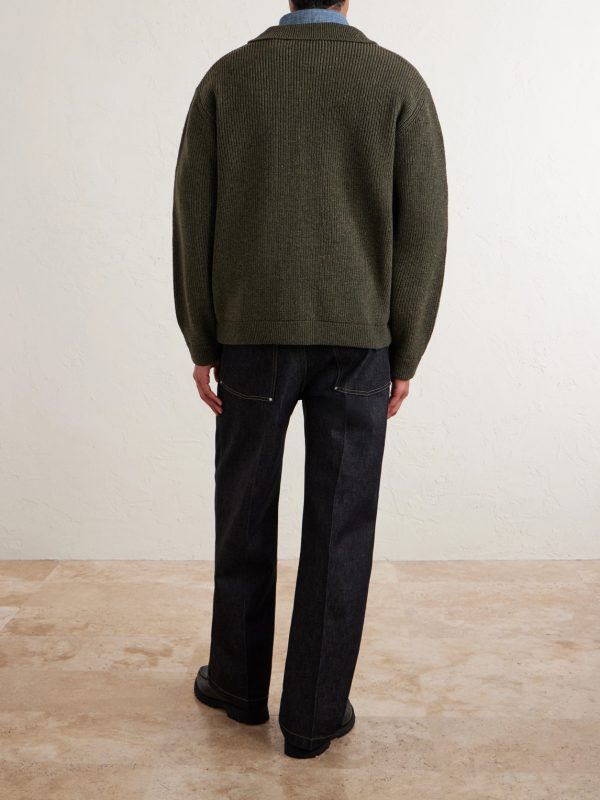 Wool-Blend Cardigan - BK Wool-Blend Cardigan - BK