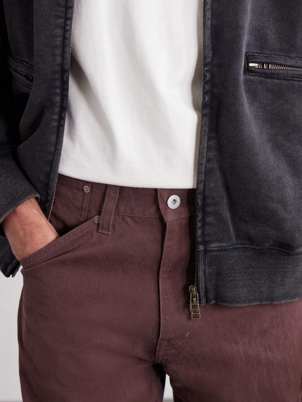 Straight-Leg Cotton-Blend Trousers - CU Straight-Leg Cotton-Blend Trousers - CU