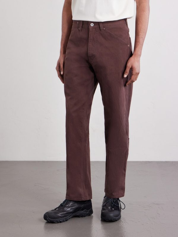 Straight-Leg Cotton-Blend Trousers - FR Straight-Leg Cotton-Blend Trousers - FR