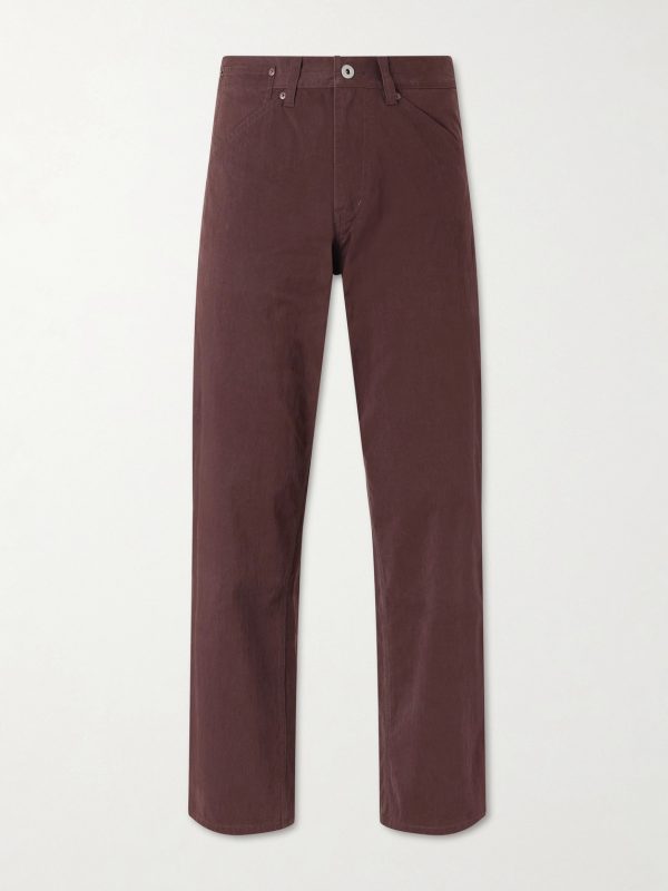 Straight-Leg Cotton-Blend Trousers Straight-Leg Cotton-Blend Trousers