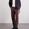 Straight-Leg Cotton-Blend Trousers - OU Straight-Leg Cotton-Blend Trousers - OU