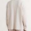 Oversized Waffle-Knit Cotton-Blend T-Shirt - BK Oversized Waffle-Knit Cotton-Blend T-Shirt - BK