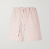 Straight-Leg Seersucker Shorts
