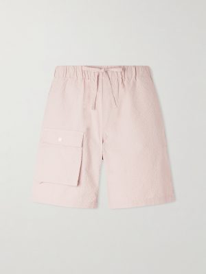 Straight-Leg Seersucker Shorts Straight-Leg Seersucker Shorts