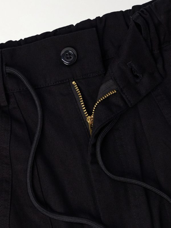 Wide-Leg Cotton-Twill Trousers - E1 Wide-Leg Cotton-Twill Trousers - E1