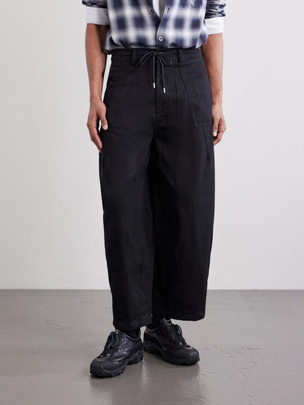 Wide-Leg Cotton-Twill Trousers - FR Wide-Leg Cotton-Twill Trousers - FR