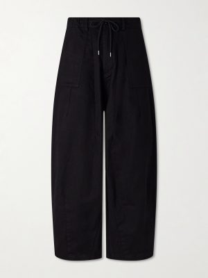 Wide-Leg Cotton-Twill Trousers Wide-Leg Cotton-Twill Trousers