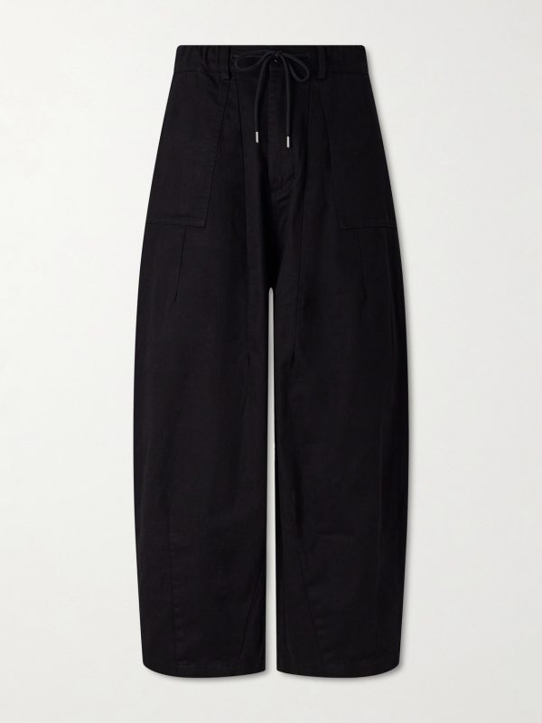 Wide-Leg Cotton-Twill Trousers Wide-Leg Cotton-Twill Trousers