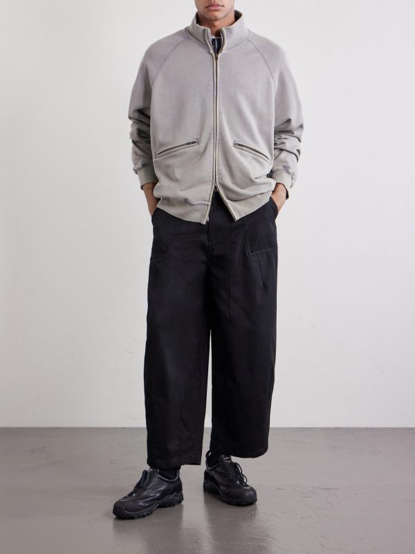 Wide-Leg Cotton-Twill Trousers - OU Wide-Leg Cotton-Twill Trousers - OU