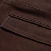 Leather-Trimmed Suede Jacket - E1