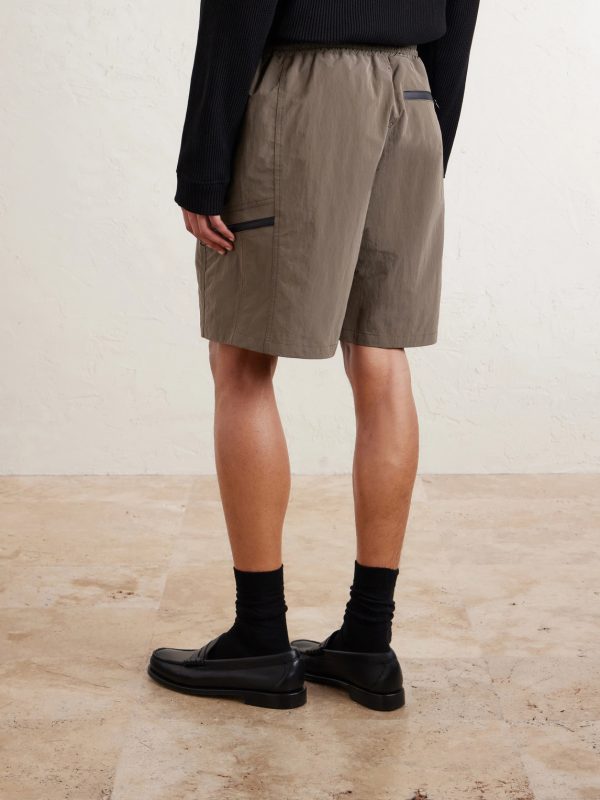 Straight-Leg Ripstop Shorts - BK