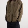 Royal Corduroy-Trimmed Cotton-Blend Canvas Jacket - FR