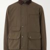 Royal Corduroy-Trimmed Cotton-Blend Canvas Jacket