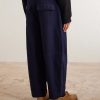 Wide-Leg Sashiko Jeans - BK Wide-Leg Sashiko Jeans - BK