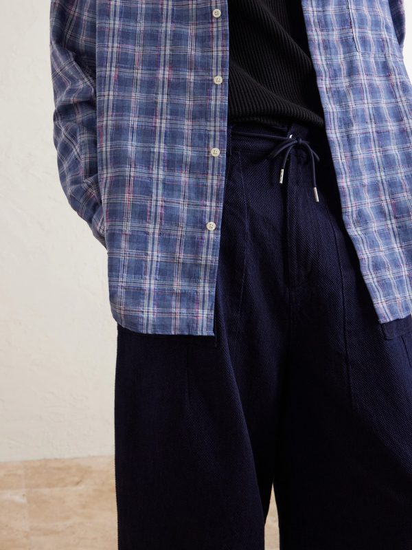 Wide-Leg Sashiko Jeans - CU Wide-Leg Sashiko Jeans - CU