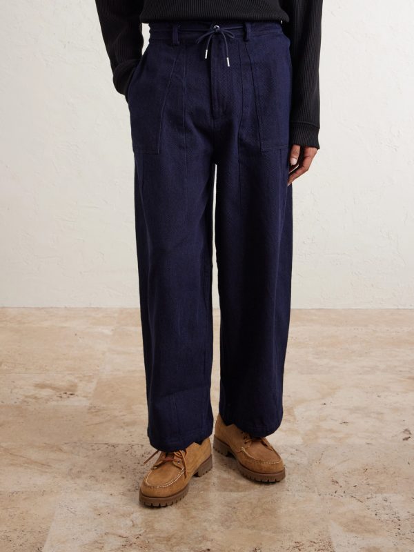 Wide-Leg Sashiko Jeans - FR Wide-Leg Sashiko Jeans - FR