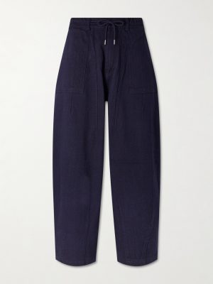 Wide-Leg Sashiko Jeans
