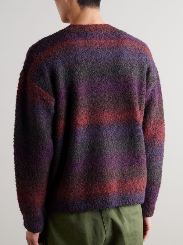 Striped Bouclé Sweater - BK