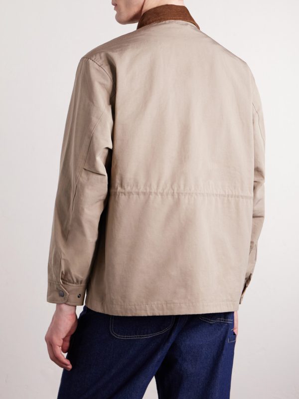 Royal Hunting Corduroy-Trimmed Cotton-Blend Jacket - BK