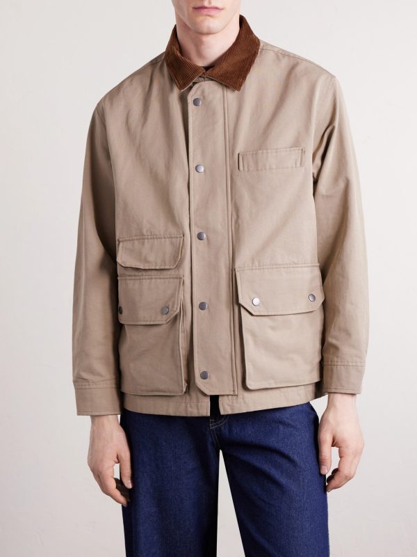 Royal Hunting Corduroy-Trimmed Cotton-Blend Jacket - FR
