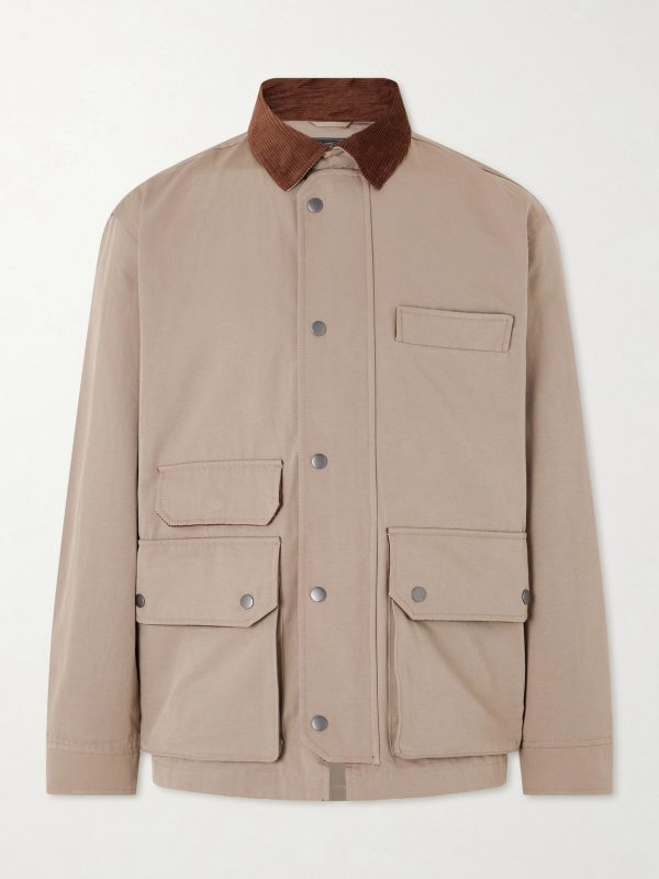 Royal Hunting Corduroy-Trimmed Cotton-Blend Jacket