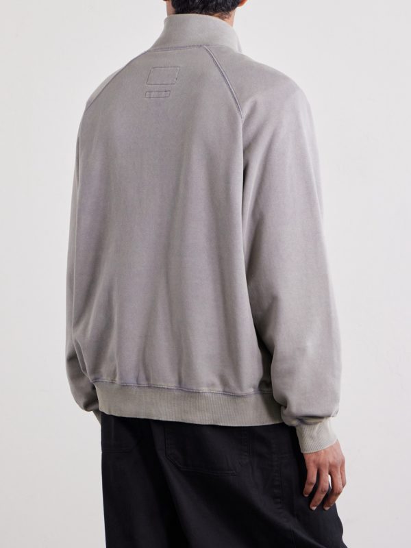 Cotton-Blend Jersey Zip-Up Sweatshirt - BK