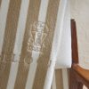 Logo-Embroidered Striped Cotton-Terry Beach Towel - CU Logo-Embroidered Striped Cotton-Terry Beach Towel - CU