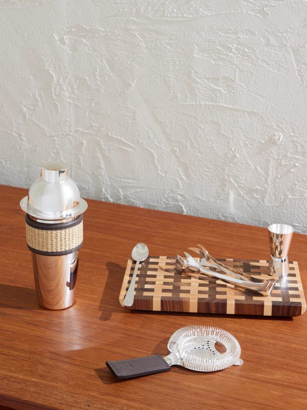 Steel and Raffia Cocktail Set - OU Steel and Raffia Cocktail Set - OU