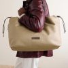 Leather-Trimmed Raffia Weekend Bag - FR Leather-Trimmed Raffia Weekend Bag - FR