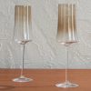 Set of Two Murano Glass Flute Glasses Set of Two Murano Glass Flute Glasses