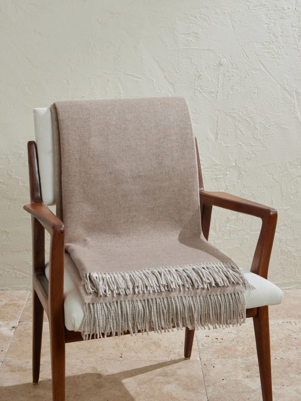 Fringed Cashmere and Silk-Blend Throw Fringed Cashmere and Silk-Blend Throw