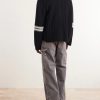Striped Cashmere Cardigan - BK Striped Cashmere Cardigan - BK