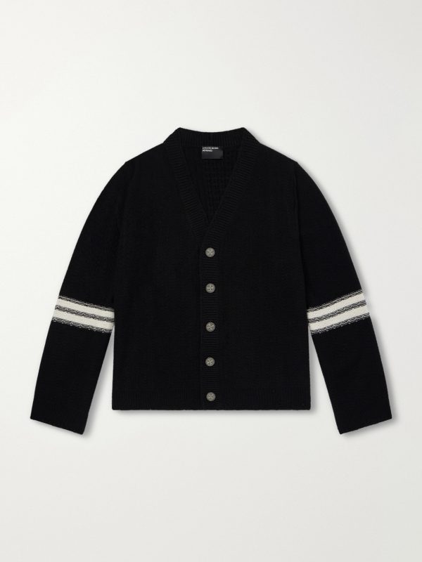 Striped Cashmere Cardigan Striped Cashmere Cardigan