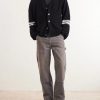 Striped Cashmere Cardigan - OU Striped Cashmere Cardigan - OU