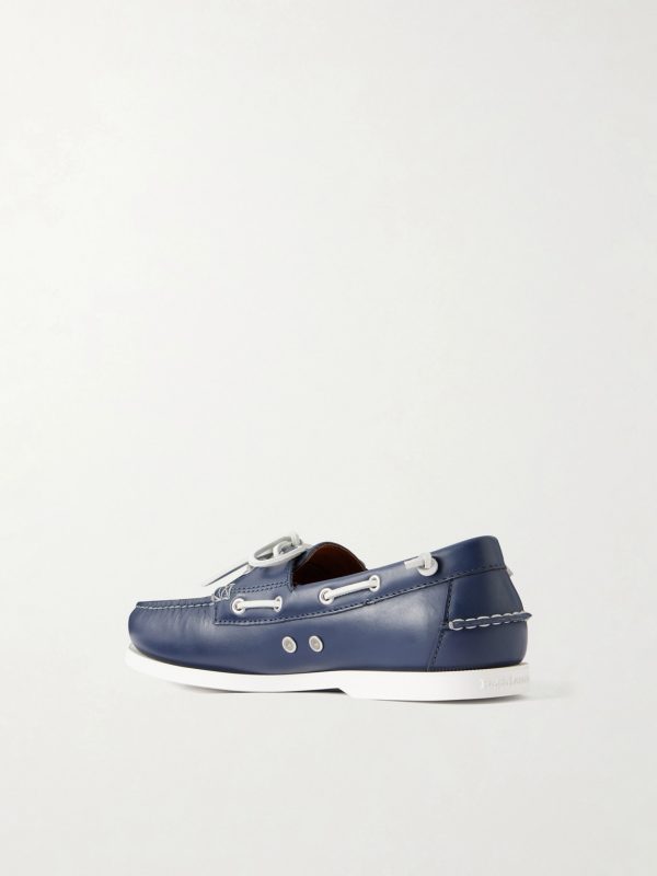 Merton Leather Boat Shoes - BK