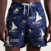 Straight-Leg Mid-Length Printed Swim Shorts - FR Straight-Leg Mid-Length Printed Swim Shorts - FR