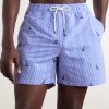 Striped Straight-Leg Mid-Length Recycled-Seersucker Swim Shorts - FR Striped Straight-Leg Mid-Length Recycled-Seersucker Swim Shorts - FR